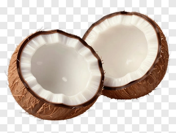 Coconut Cut In Half PNG