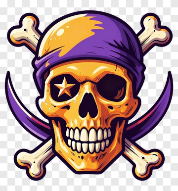Pirate Skull With Crossbones PNG