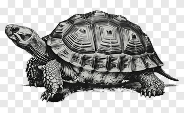 Hand-drawn Turtle Illustration PNG