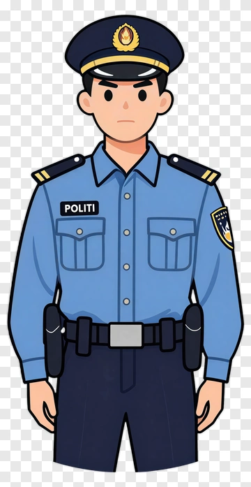 Police Officer In Uniform PNG