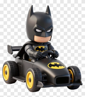 Batman In Go Kart PNG