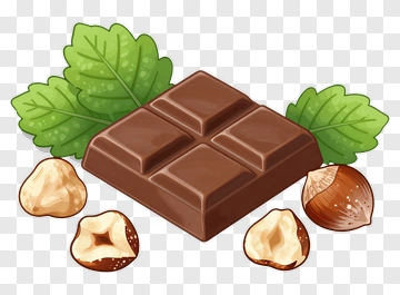 Chocolate Bar With Hazelnuts PNG