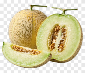 Fresh Cantaloupe Melon Slices PNG