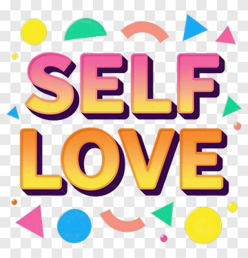 Self Love Motivational Design PNG