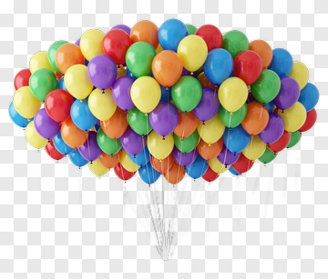 Cluster Of Colorful Balloons PNG