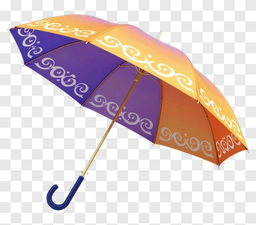 Rainbow Pattern Umbrella PNG
