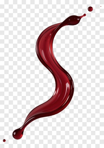 Red Liquid Droplet PNG