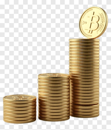 Stacks Of Bitcoin Coins PNG