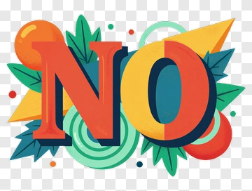 Bold Typography With Nature Elements PNG
