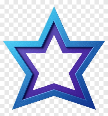 Blue And Purple Star PNG