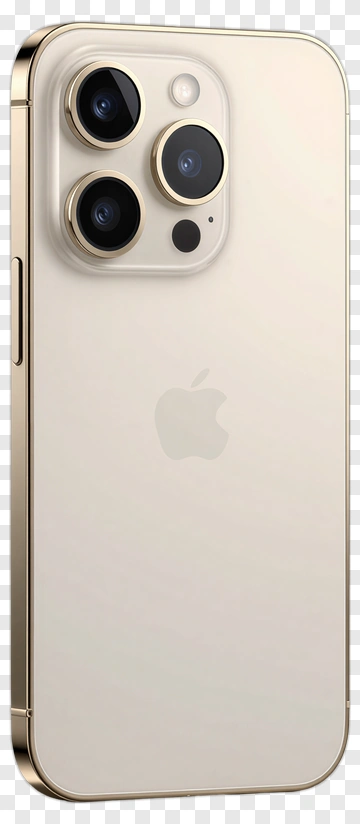 Gold IPhone With Camera Module PNG
