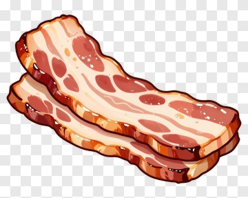 Two Slices Of Bacon PNG