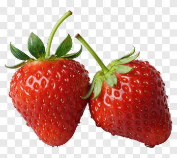Two Fresh Strawberries PNG