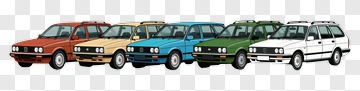 VW Station Wagon Lineup PNG