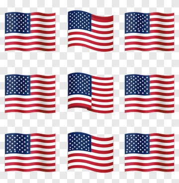 American Flag Waving PNG