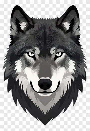 Wolf Portrait PNG