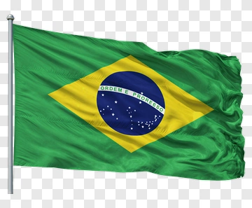 Brazilian Flag Waving PNG