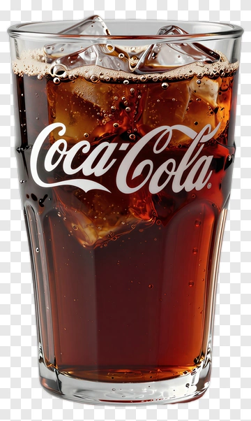 Coca-Cola Glass With Ice PNG