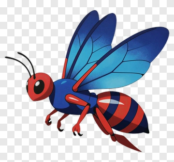 Cartoon Wasp Character PNG