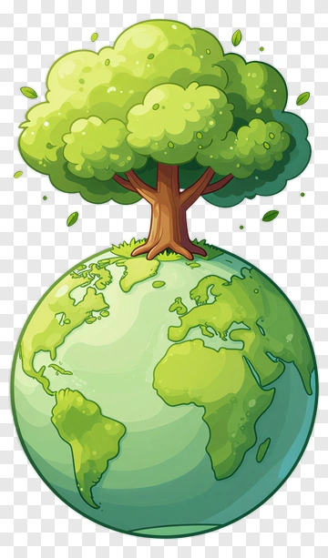 Tree Growing On Earth PNG