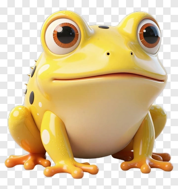 Yellow Frog PNG
