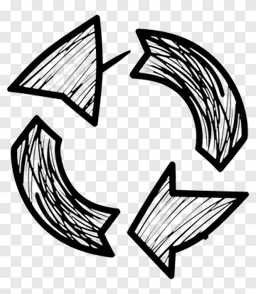 Recycling Symbol Hand Drawn PNG
