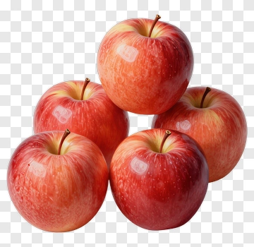 Fresh Red Apples PNG