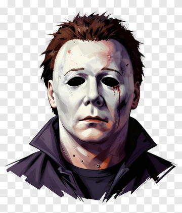 Michael Myers In White Mask PNG