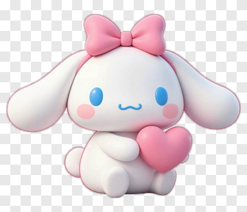 Cinnamoroll Holding A Pink Heart PNG