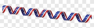 American Flag Ribbon PNG