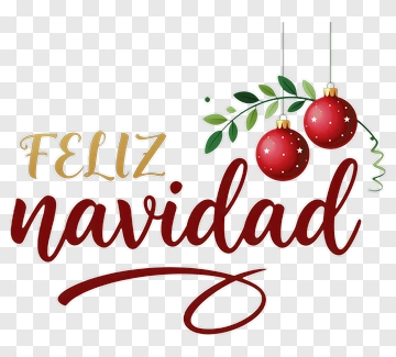 Feliz Navidad Christmas Greeting PNG