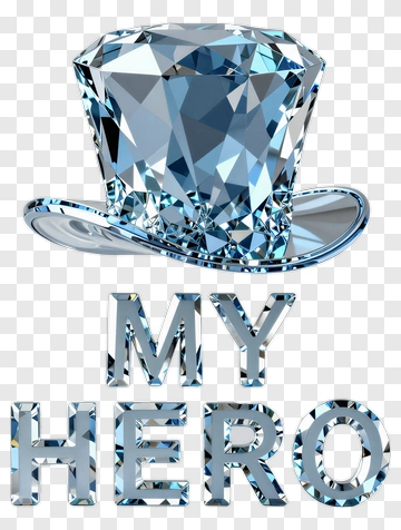 Diamond Top Hat My Hero PNG