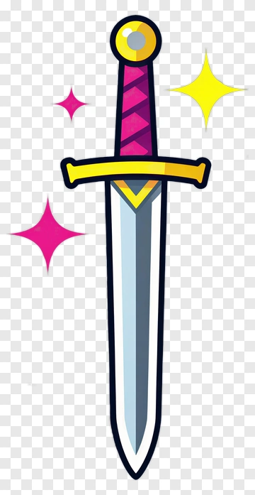 Sword With Sparkles PNG