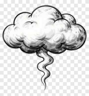 Hand Drawn Cloud PNG