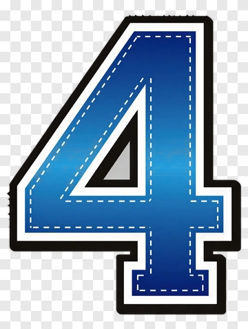 Number Four PNG