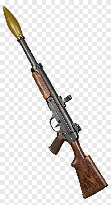 Anti Tank Rifle With Wooden Stock PNG