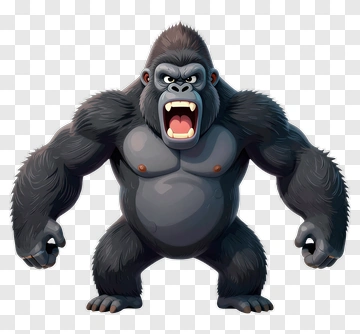 Angry Gorilla PNG