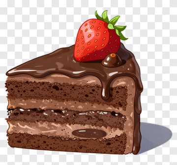 Chocolate Cake With Strawberry PNG