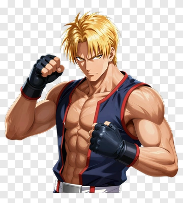 Street Fighter Character In Fighting Stance PNG