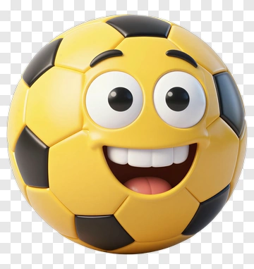 Happy Soccer Ball Emoji PNG