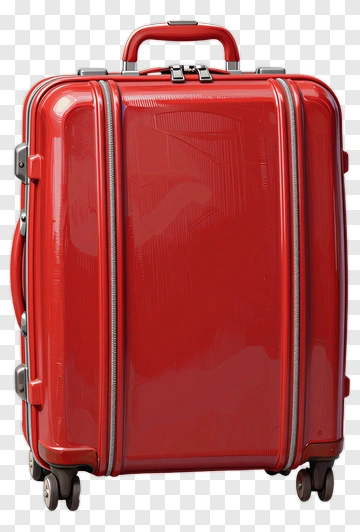 Red Suitcase PNG