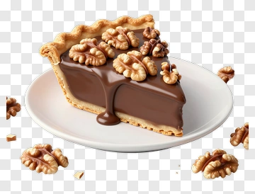 Chocolate Walnut Pie PNG