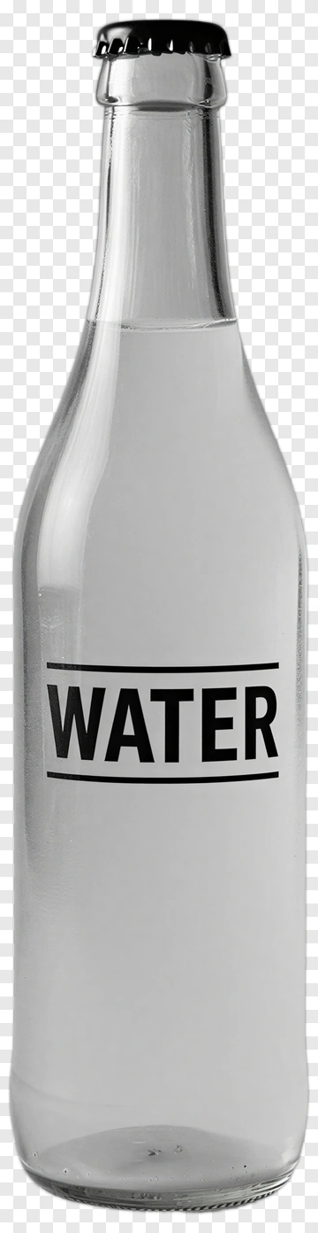 Water Bottle With Label PNG