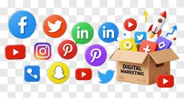Digital Marketing Social Media Icons PNG
