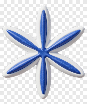 Blue And White Star Symbol PNG