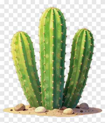 Three Cactus Plants PNG