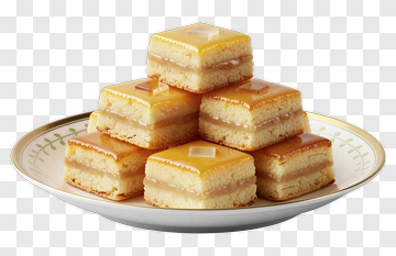 Stacked Caramel Cake Dessert PNG