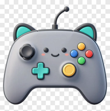 Cute Cat Ears Game Controller PNG