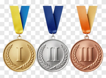 Three Olympic Medals PNG