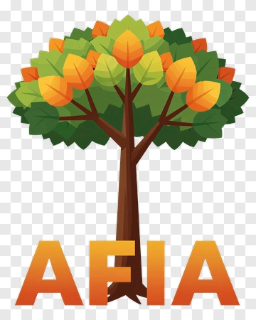 Tree With Autumn Leaves And AFIA Logo PNG